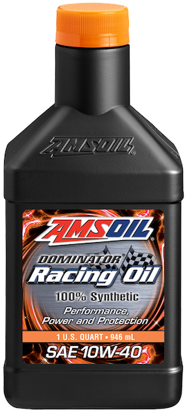 AMSOIL Dominator® Synthetic 10W-40 Racing Oil (RD40)