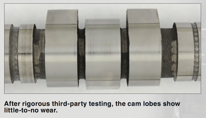 Cam Lobes Wear Test - AMSOIL SS reduces cam wear